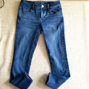 American Eagle Outfitters Women' Jeans Size 4 Short Denim Jeans Super Stretch X⁴
